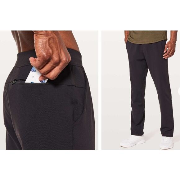 Lululemon Men's Discipline Pants Black Stretch Athletic Pants Black Sz S - Picture 7 of 7